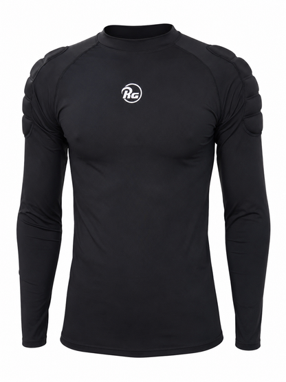 Compression T-shirt Padded Foam Black