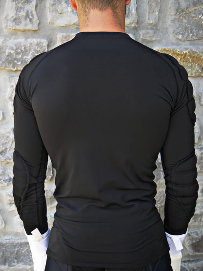 Compression T-shirt Padded Foam Black
